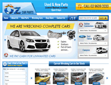 Tablet Screenshot of ozcarparts.com.au